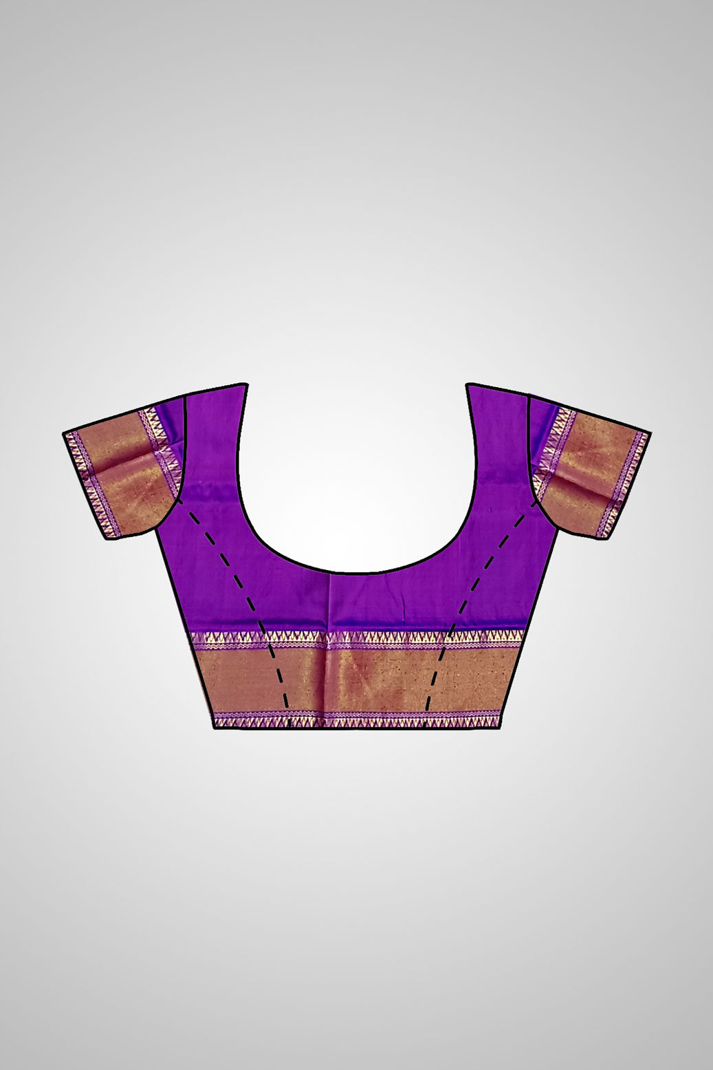 Buy Pure Silk Katan Saree – Saree with blouse displayed together
