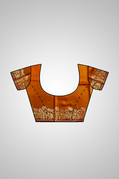 Bishnupur Silk Block Print Saree – Where Colour Meets Culture