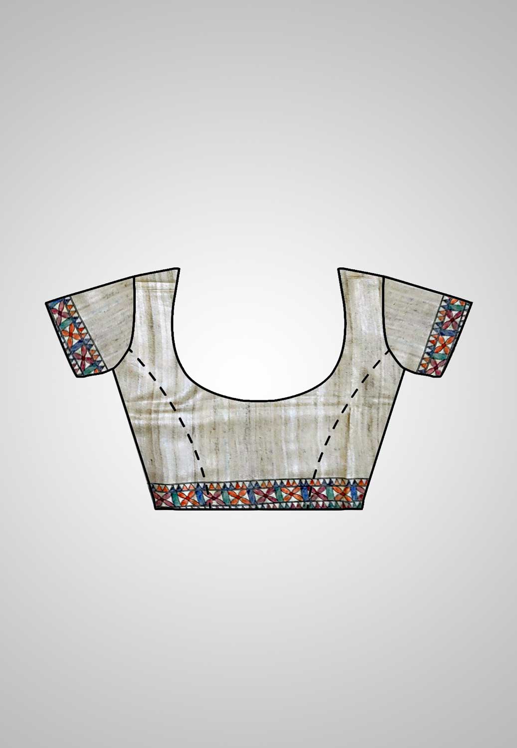 Order Tussar Saree with blouse – Complete look with blouse piece