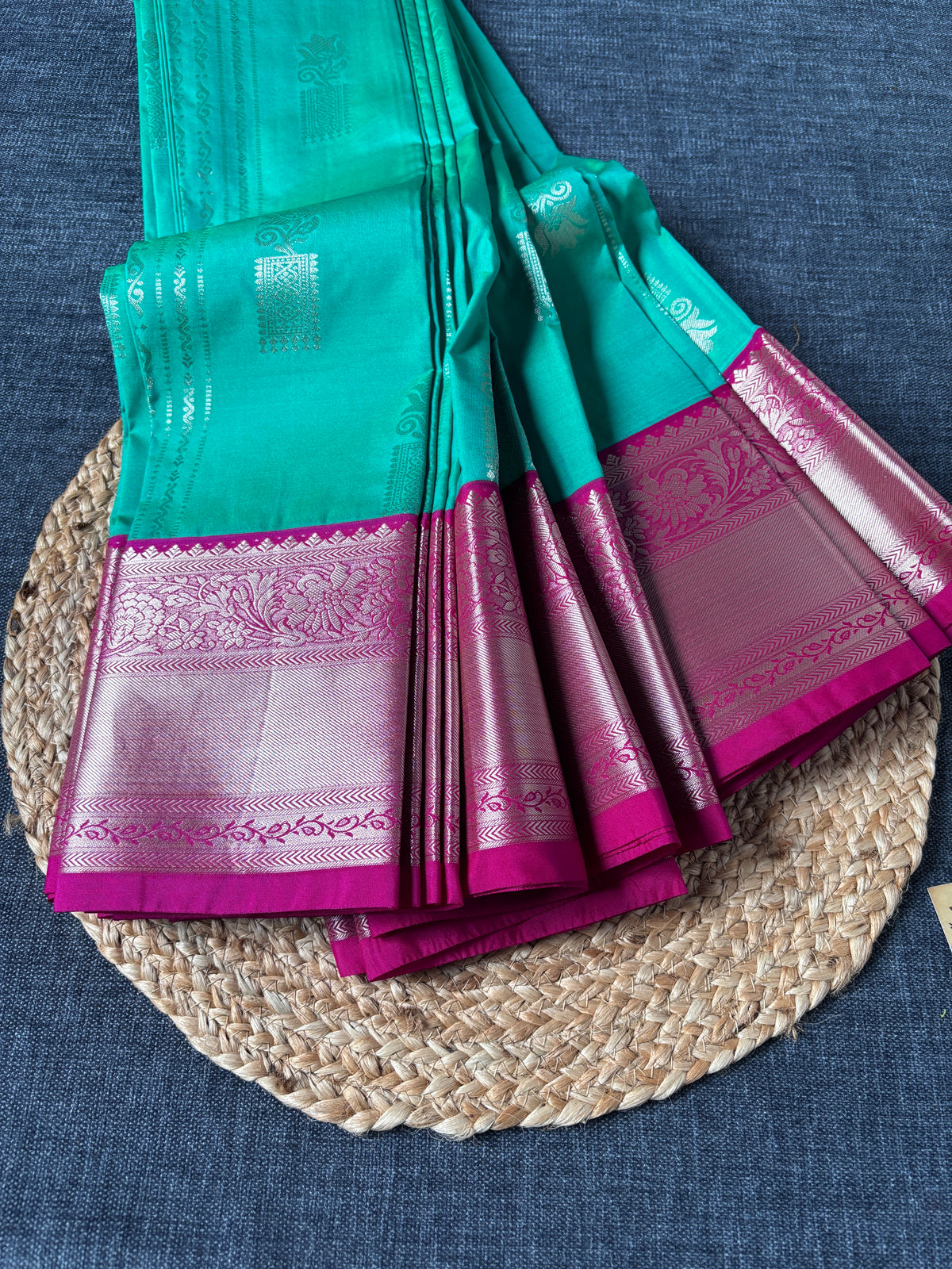 Dakshin Vastram Semi Kanjeevaram saree – entry-level handloom silk saree for South Asian women in the UK