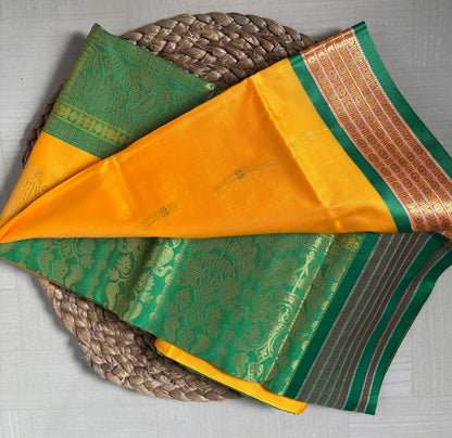 Buy Soft Semi Silk Saree online – Soft Semi Silk Saree blouse