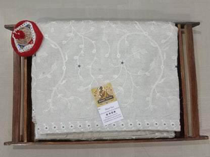 Tussar Embroidery Saree | Experience the luxurious and sustainable benefits of this Tussar Embroidery Saree