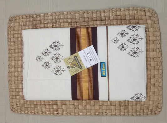 Kasavu Saree  | Cotton Colour Kasavu offers a luxurious and sustainable option for your wardrobe
