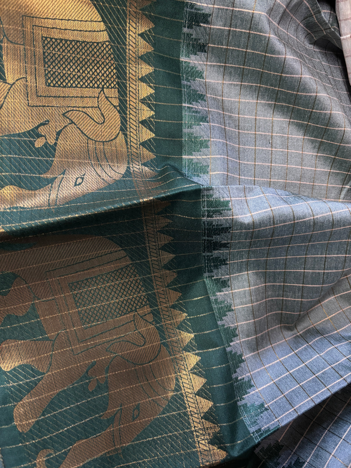 Shop Silk Saree online – Matching blouse view for Dola Silk saree