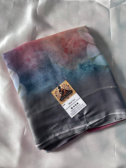 Buy Soft Georgette Saree – Zoomed texture view of premium fabric