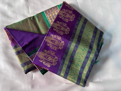 Buy Lightweight Semi Silk Saree – Close-up of soft silk texture