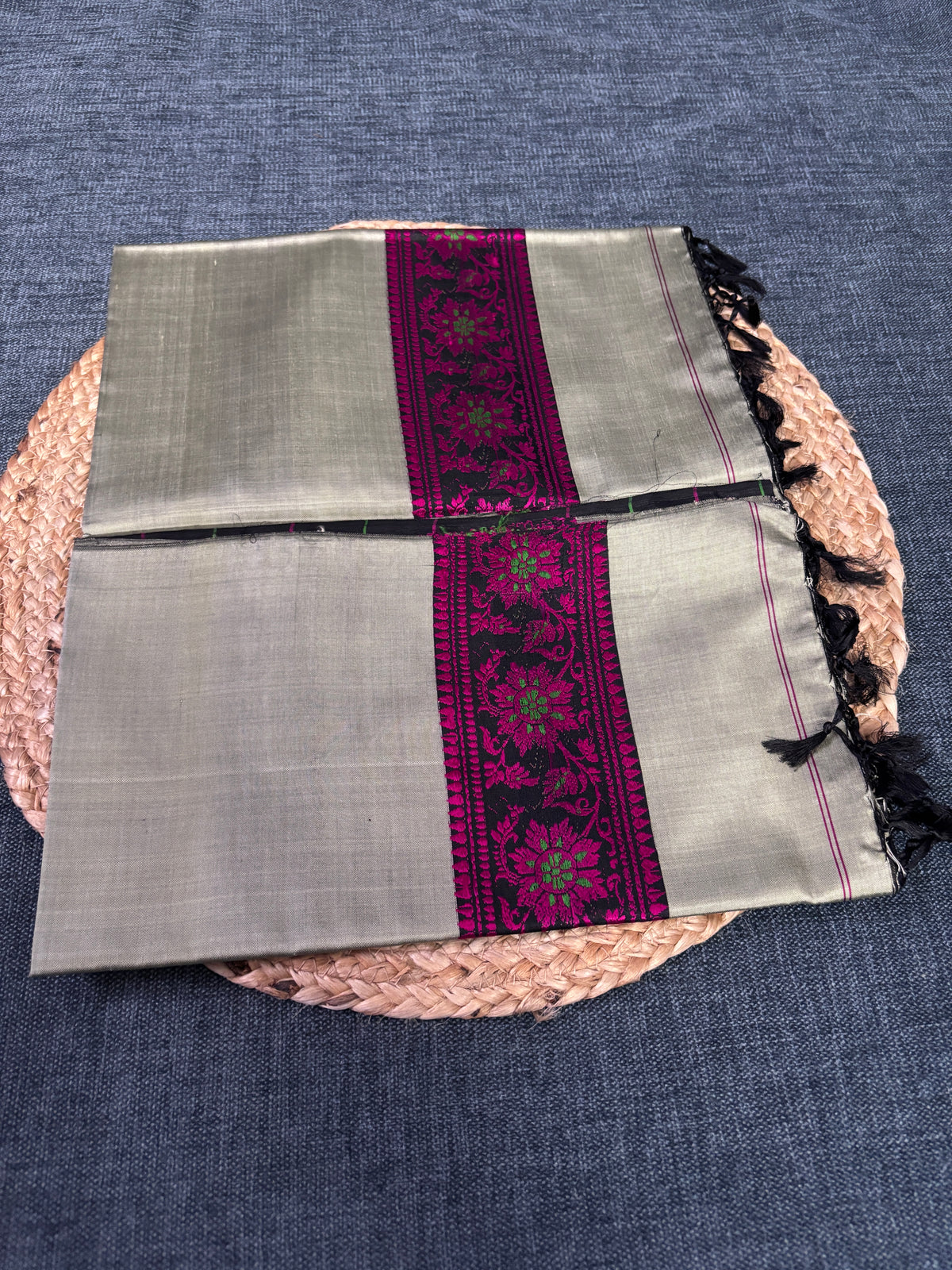 Buy Pure Silk Shawl online – Mulberry silk shawl styling view