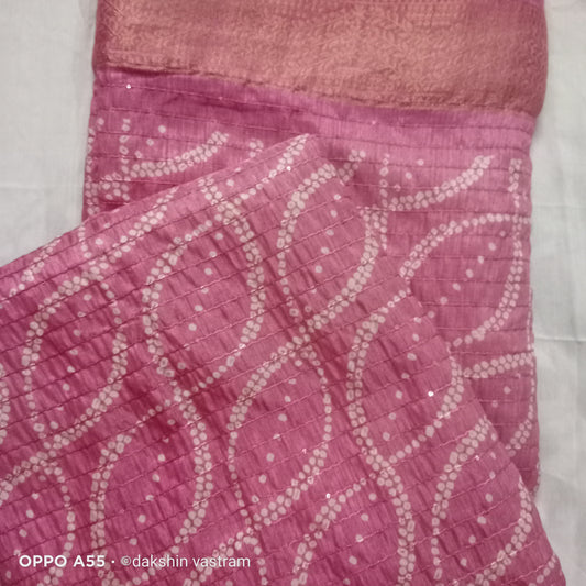 Sequins Silk Saree | Crafted from a blend of cotton and silk
