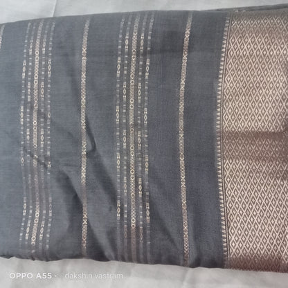 Side view of Tussar Silk fabric with smooth, breathable finish and luxurious sheen