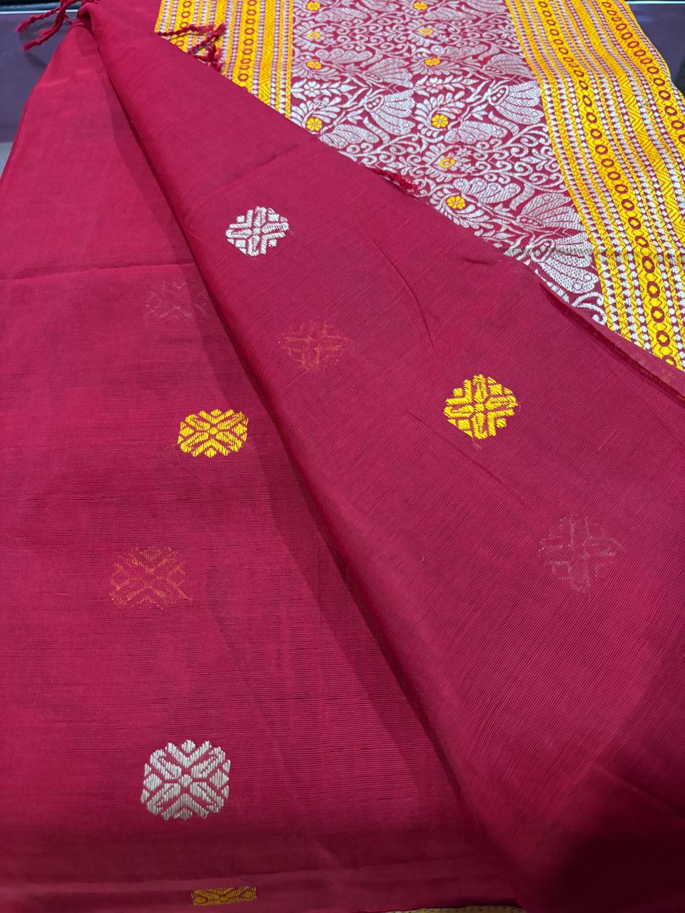 Assam Raw Silk Saree – Handwoven Traditional Elegance