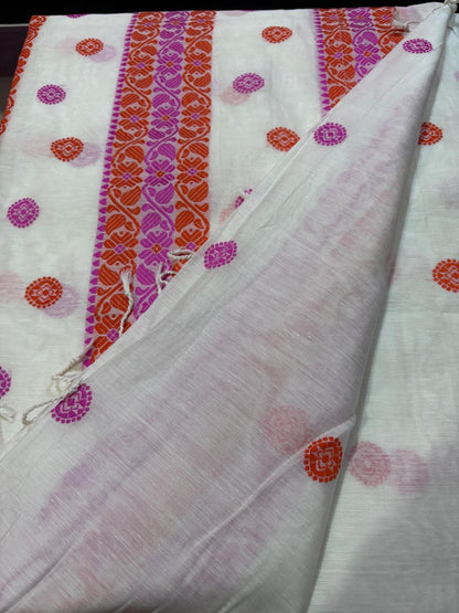 Assam Raw Silk Saree – Handwoven Traditional Elegance