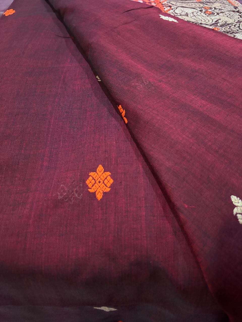 Assam Cotton Saree – Handloom Traditional Weave