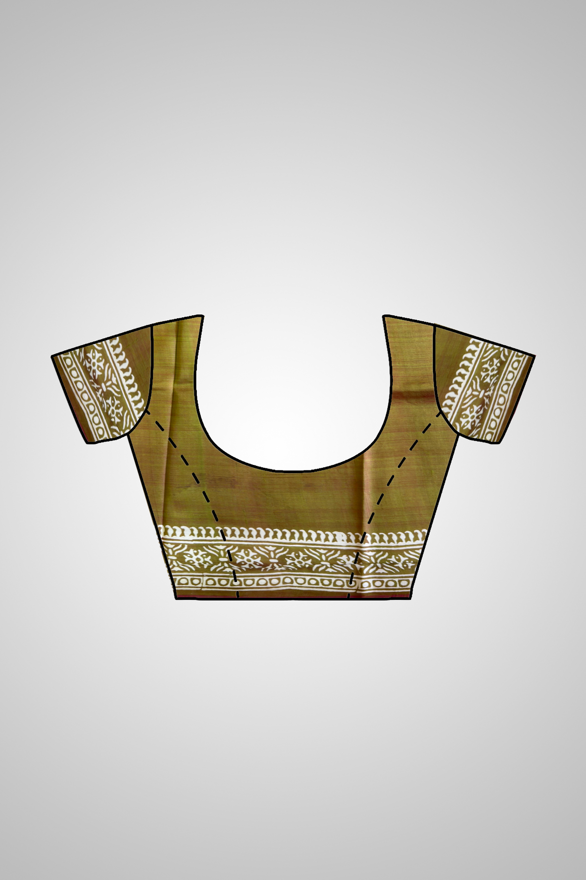 Bishnupur Silk Block Print Saree matching blouse – premium handcrafted Indian silk saree blouse for weddings, sangeet and festive occasions across USA