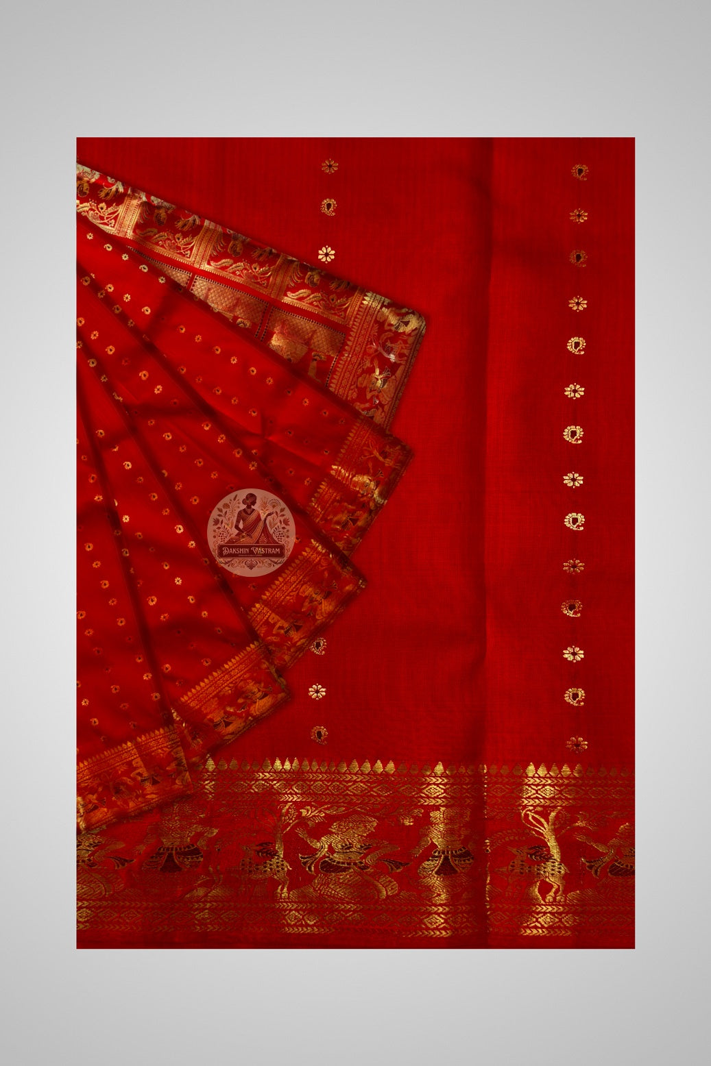 Dakshin Vastram Swarnachari Handloom Silk Saree – premium bridal ethnic wear delivered to Pune and Gurgaon