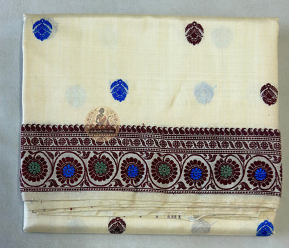 Full flat-lay of rare masterpiece Bishnupur Baluchari Silk Saree in finest pure silk displaying the most intricate handwoven mythological pallu, multi-layered narrative border and saree body — a once-in-a-decade collector's piece for Durga Puja 2026, weddings and cultural heritage events across Bishnupur, Bankura, Kolkata, Delhi, Mumbai and Chennai