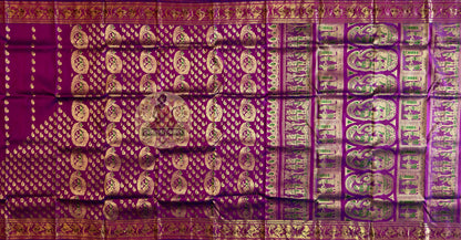 Bengal bridal Swarnachari Silk Saree with heavy zari border – premium ethnic wear, pan-India delivery