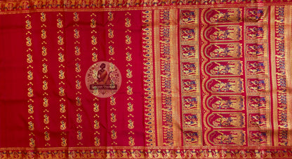 Buy Authentic Baluchari Saree online – Pallu motif and craftsmanship view