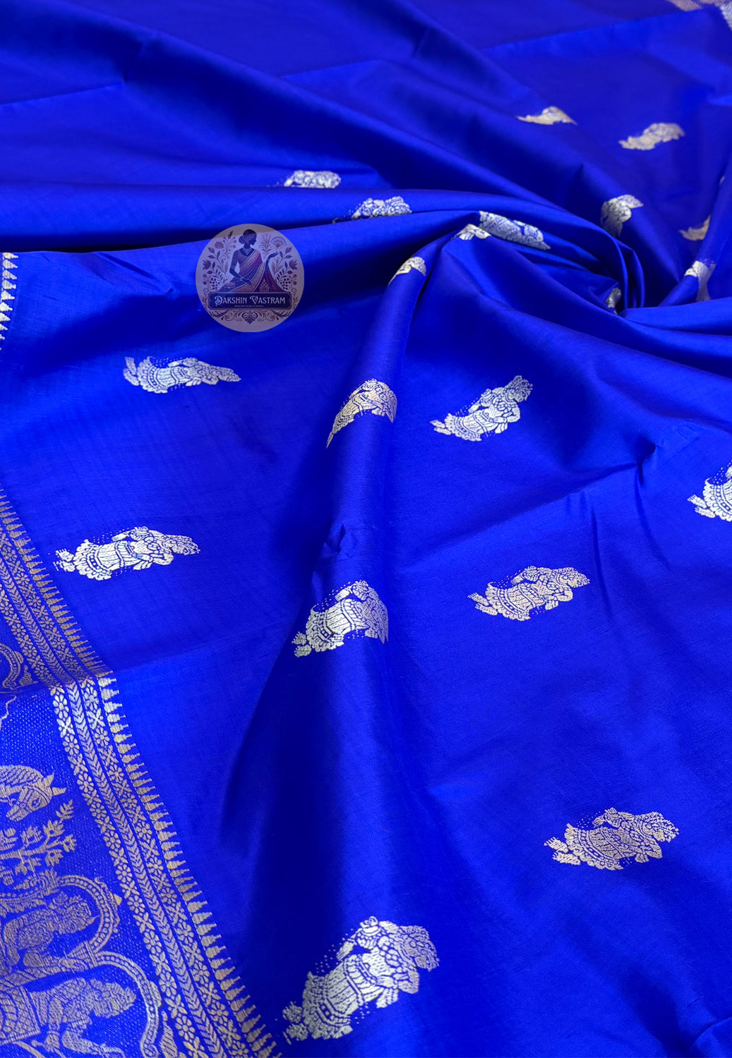 Buy Pure Silk Saree UK – Elegant pose with accessories