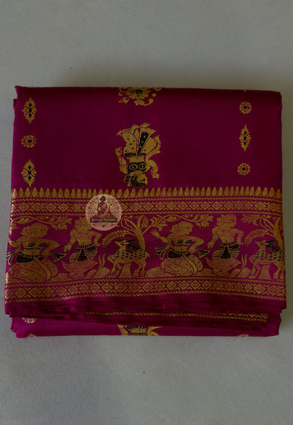 Collector-grade Baluchari Bengal silk saree in premium gift packaging — Indian heritage saree UK
