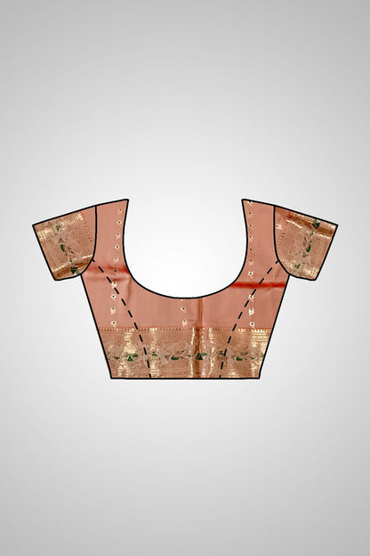 Shop Bengal Saree online – Swarnachari with blouse stitching view