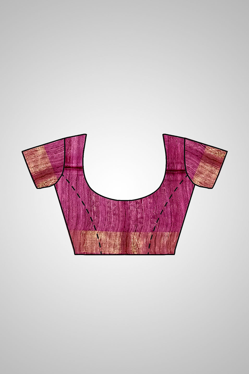 Buy Artisan Silk Saree – Full view with coordinated blouse piece