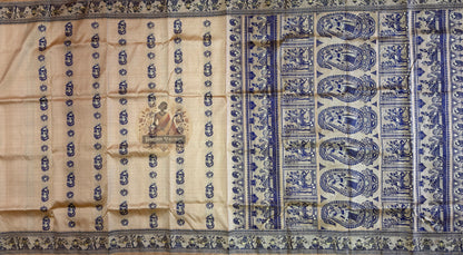 Buy Authentic Baluchari Saree online – Pallu design showcasing artistry