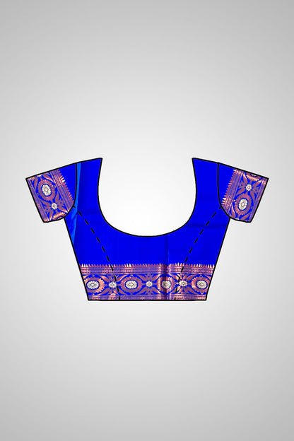Buy Swarnachari Silk Saree online – Matching blouse with saree