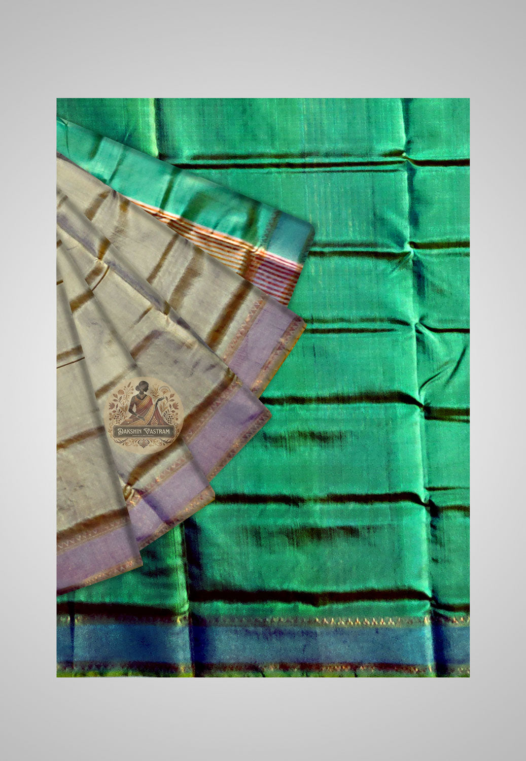 Detail view of silk craftsmanship – Weaving patterns up close