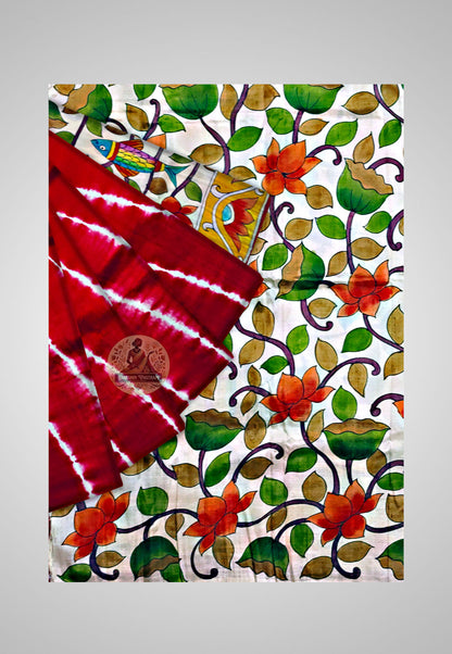 Close-up detail – Fine handloom patterns and weaving artistry