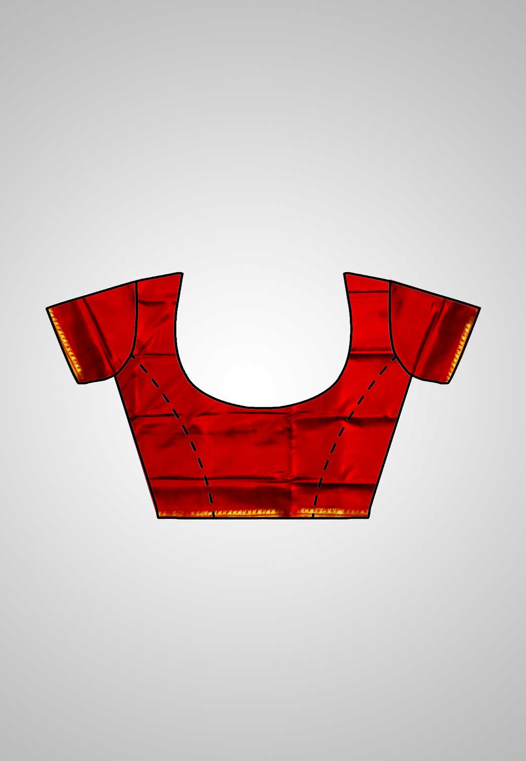 Silk saree with blouse – Complete traditional ensemble view