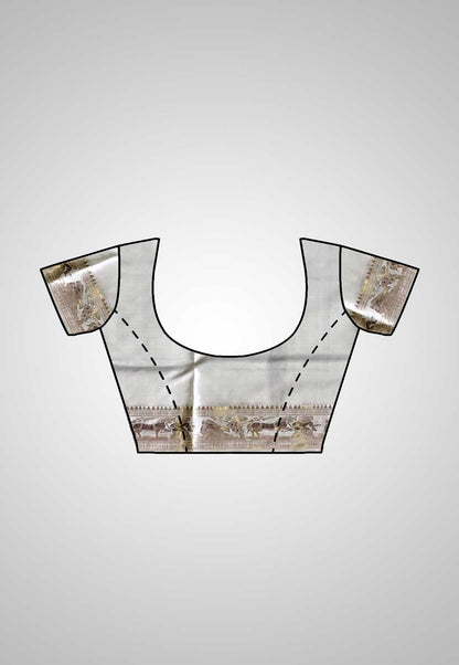 Buy Swarnachari Silk Saree online – Swarnachari Handloom Saree blouse piece
