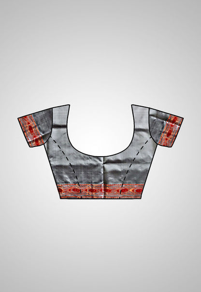 Buy Swarnachari Silk Saree online – Handloom Swarnachari Pure Silk Saree blouse piece