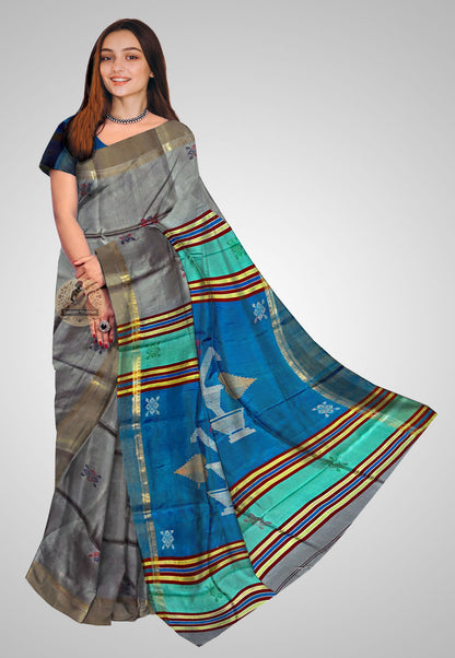 Handloom Pure Silk Saree front angle – Draped elegance for modern occasions