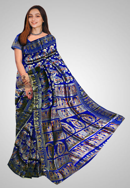 Buy Handloom Swarnachari Pure Silk Saree online – front view