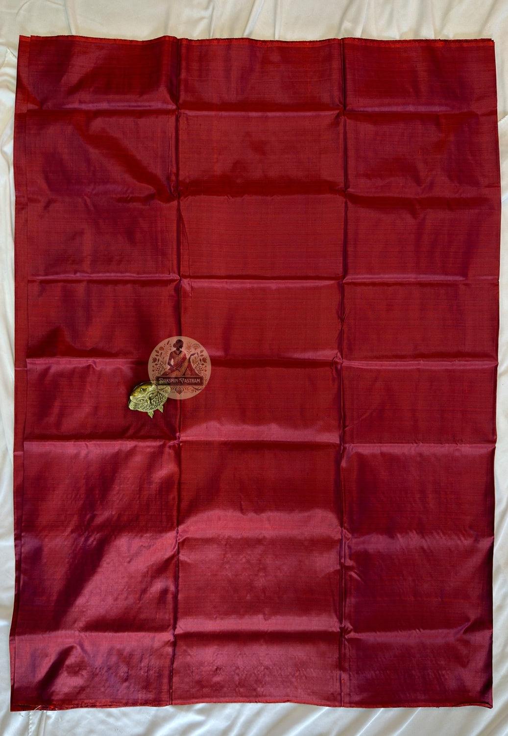 Close-up of handloom silk weave pattern from Bishnupur, West Bengal, India