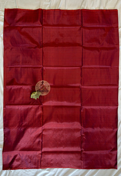 Close-up of handloom silk weave pattern from Bishnupur, West Bengal, India