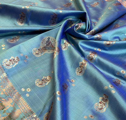 Buy Authentic Swarnachari Saree online – Pallu design and craftsmanship view
