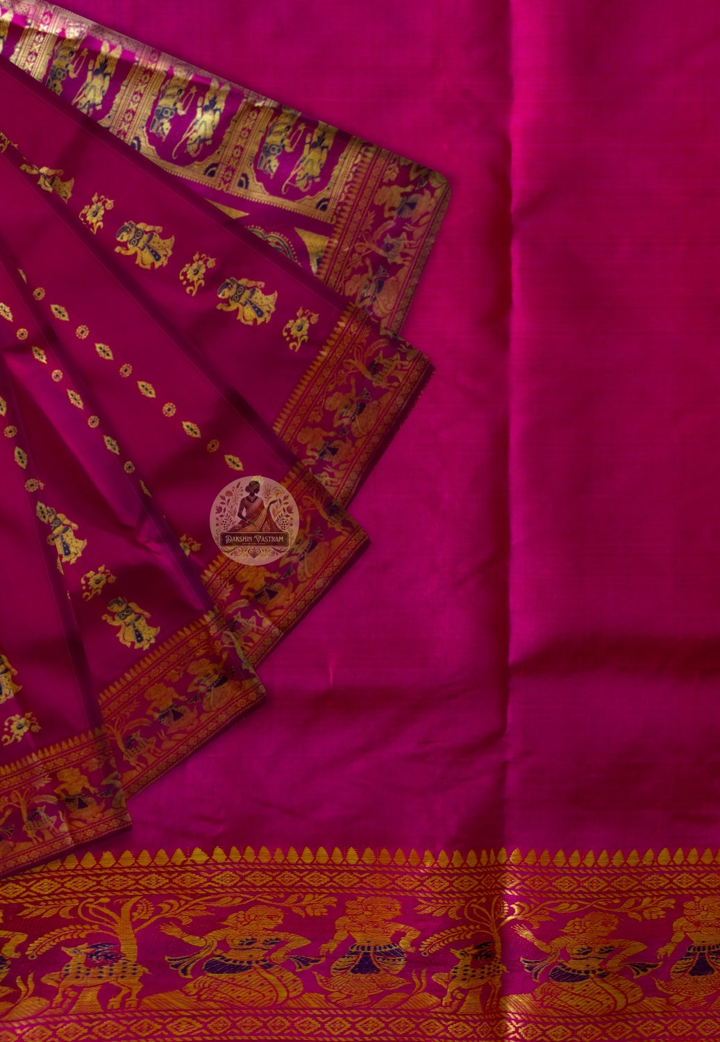 Authentic Baluchari handloom silk saree for weddings — delivered to London and Manchester
