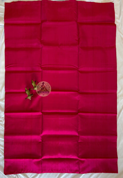 Pure silk saree fabric unfolded showing drape quality – ships to London Birmingham Leeds