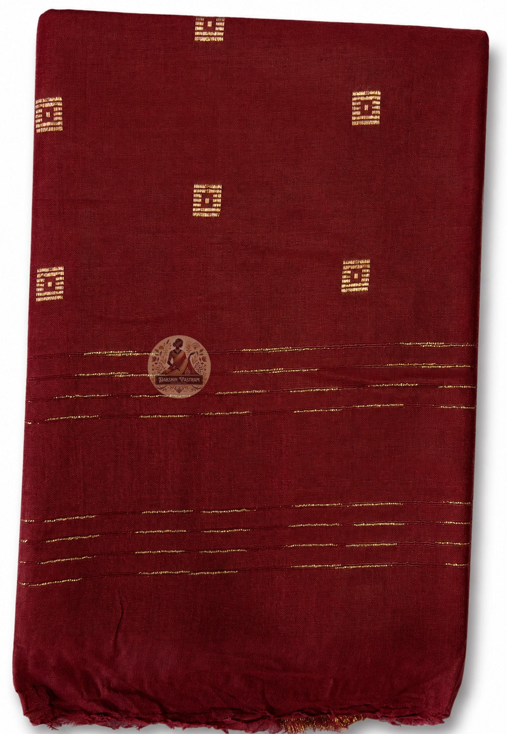 Close-up of fine pure cotton handloom weave showing delicate texture, natural sheen, and superior fabric quality
