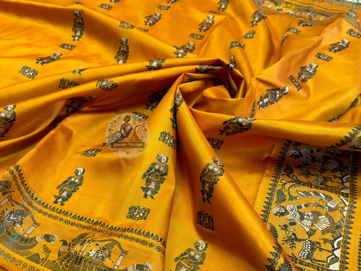 Shop traditional silk saree – pallu design craftsmanship view
