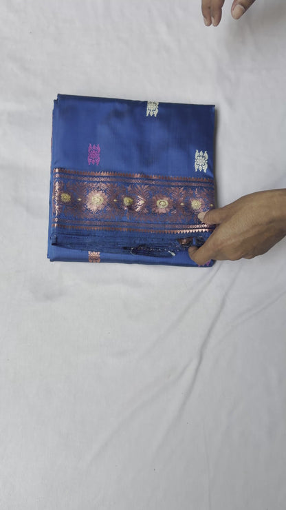 Swarnachari Silk Saree | Bengal Handloom Zari Patience
