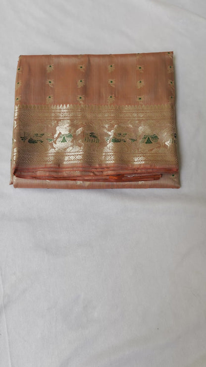 Swarnachari Silk Saree | Bengal Soul Handloom Zari