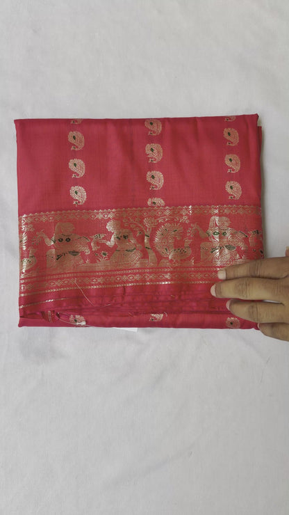 Swarnachari Silk Saree | Bengal Handloom Zari Beginning