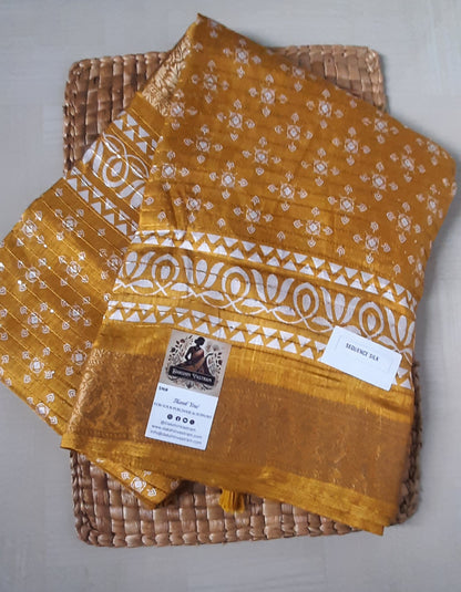 Sequins Silk Saree rear view
