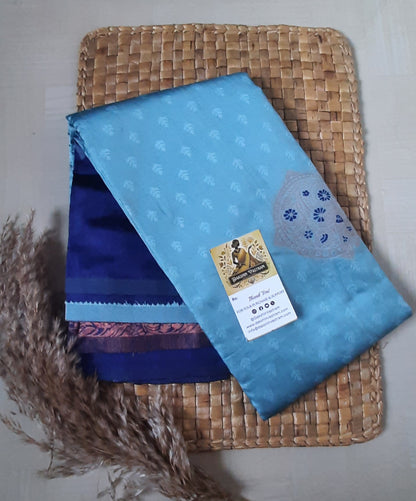 Back view highlighting the comfortable draping and luxurious fabric of the Soft Art Silk Saree.